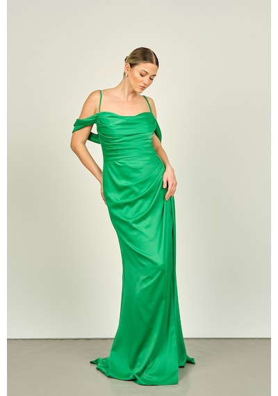 Saygın Kadın İp Askılı Uzun Abiye Elbise 0992449 Benetton