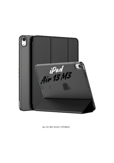 Apple Uyumlu iPad Air 13 2025 M3 Çip Standlı Katlanabilir Fuchsia Smart Cover Tablet Kılıfı Kapaklı Kılıf