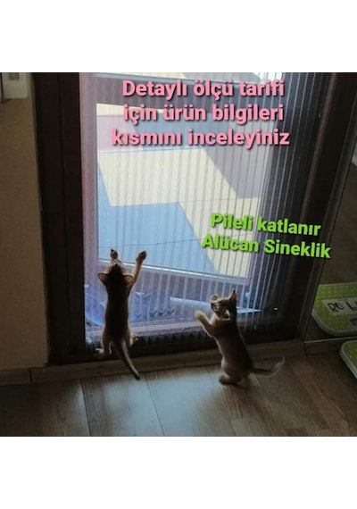 Pileli Sineklik Sürgülü Akordeon Kapı Pencere Sineklik