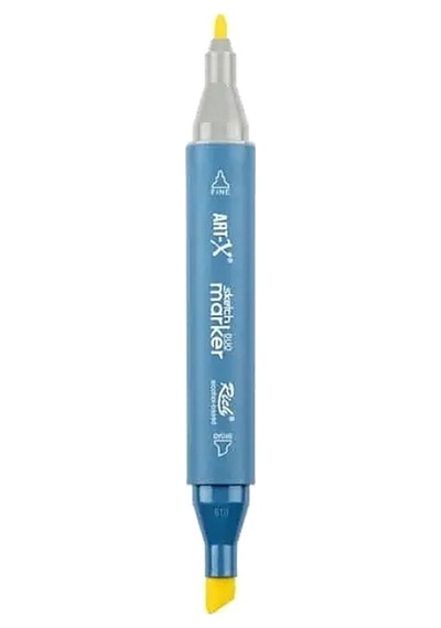 Rich Klm-17970 Art-x Sketch Marker Kalem Duo 120 Kanarya Sarı Standart