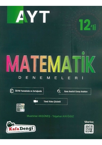 Ayt Matematik Branş Denemesi(12'Li)