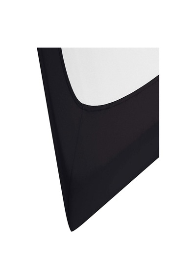100 X 200 Cm Düz Pamuklu Tek Kişilik Lastikli Fitted Penye Çarşaf-siyah