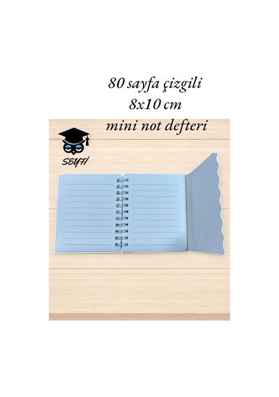 80 Sayfa Çizgili 8x10 Cm Mini Not Defteri Çok Renkli