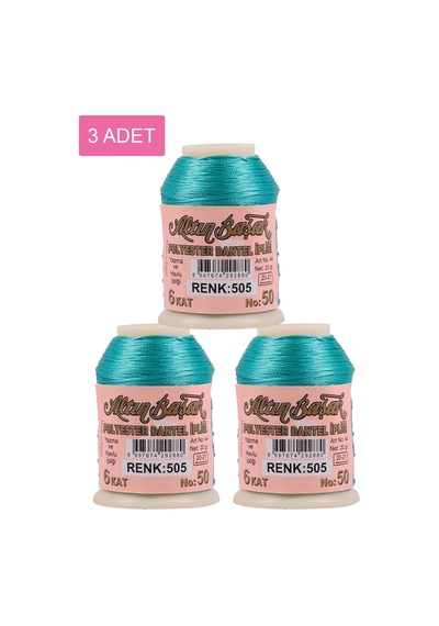 3 Adet Altınbaşak Oya Ve Dantel İpi 20 Gr - Royaleks - No: 505
