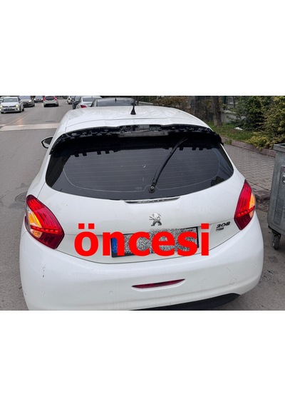 208 Spoiler Üst Kapak - Siyah - Plastik