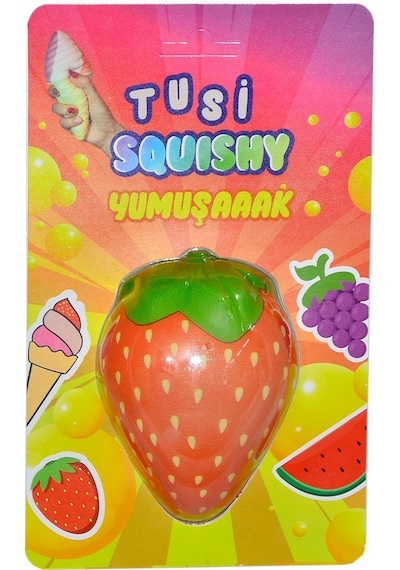 0007 Köpük Squishy Çilek  -Tusi