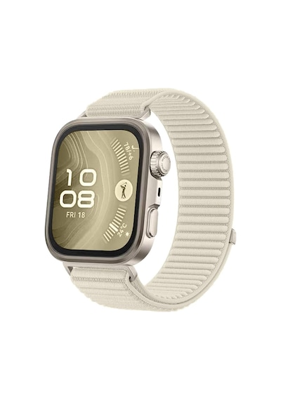 Watch Fit 4 İle Uyumlu Saat Kayışı Kaliteli Hasır Örme Cırtcırt Yapalı Su Tutmaz Watch Fit 4 İle Uyumlu Kordon Kayış - Starlight