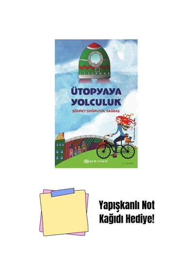 Ütopyaya Yolculuk Karton Kapak + Yapışkanlı Not Kağıdı