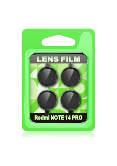 Xiaomi Redmi Note 14 Pro 5g Uyumlu Raze Metal Kamera Lens - Siyah
