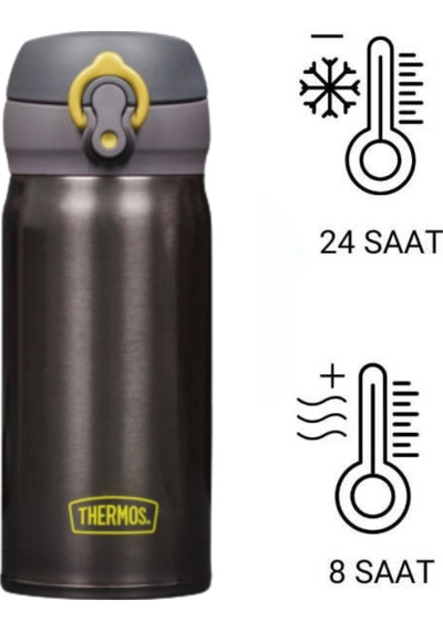 Thermos Jnl-350 Ultralight Mug 0.35l 198461 Charcoal Ch - 5010576984616 - Sıcak:8 Saat Soğuk:24 Saat K M Gri