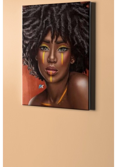 Webstyle Sayılarla Boyama Seti Kasnaklı Afrikalı Model 60 X 75 Cm