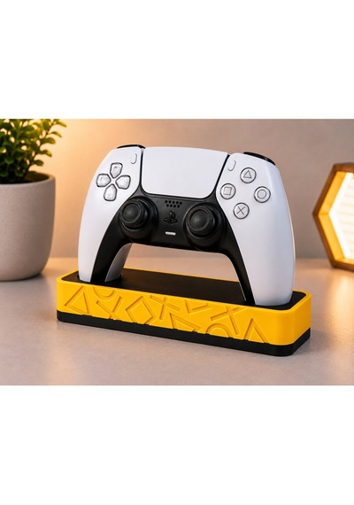 Veriqo 3d Ps5 Dualsense Uyumlu Oyun Kolu Standı Gamepad Tutucu Controller Standı Sarı