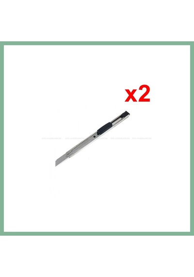 Bşkvirgo Metal Dar Maket Bıçağı İnce Falçata 9mm 2 Adet Bsk2026