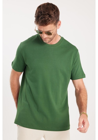 Tudors Unisex Relax Fit Rahat Kesim %100 Pamuk Yumuşak Dokulu Hafif Kalın Koyu Yeşil Bisiklet Yaka Tişört-34942 Koyu Yeşil Tudors Unisex Relax Fit Rahat Kesim %100 Pamuk Yumuşak Dokulu Hafif Kalın Koyu Yeşil Bisiklet Yaka Tişört-34942 Koyu Yeşil