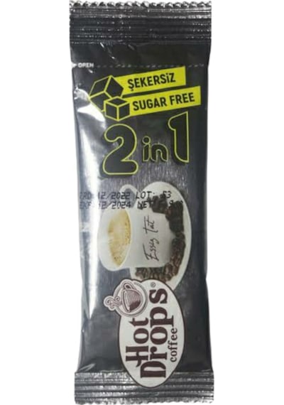 Hot Drops 2si1 Arada Sütlü Otobüs İkramlık Hazır Kahve Hazır 80 x 5 G