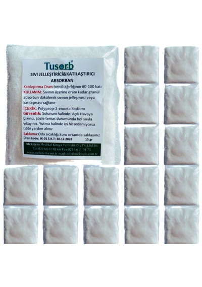 Kamp & Karavan Tuvalet Jelleştirici 60 100 Kat Emici Sıvı Katılaştırıcı Granül 15 Gr 10 Lu Paket