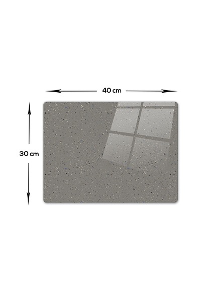 Cam Kesme Tahtası Seramik Desen - Koyu Fon 30cm X 40cm