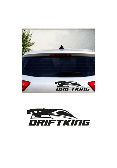 Drift King Sticker, Oto Sticker, Modifiye Sticker 25x6,5 Cm
