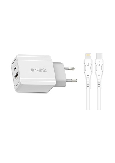 S-Link Swapp SW-C1110X 18 W USB + Type C- Lightning  Hızlı Şarj Cihazı