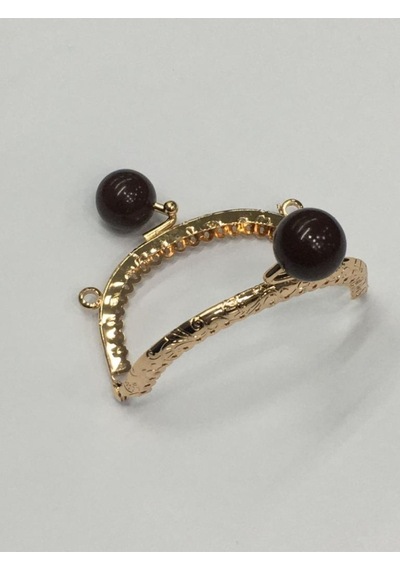 Karantuhafiye Çanta Ve Cüzdan Klipsi Oval 20 Cm Incili Model Gold Kahve İnci Gold Kahve İnci Çok Renkli