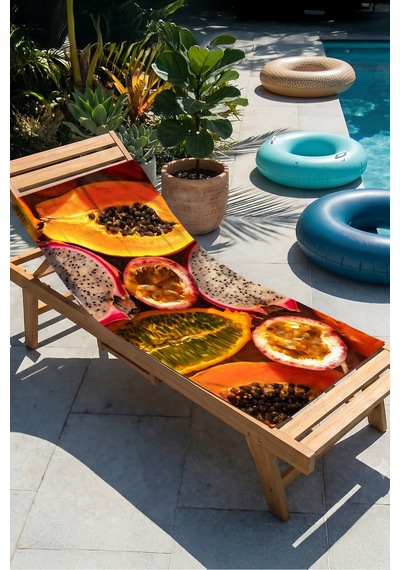 Tropikal Meyve Temalı Plaj Havlusu - Canlı Renkli Modern Yaz Stili Hızlı Kuruyan Mikrofiber Havlu Pastel Yakamoz Tropikal Meyve Temalı Plaj Havlusu - Canlı Renkli Modern Yaz Stili Hızlı Kuruyan Mikrofiber Havlu Pastel Yakamoz