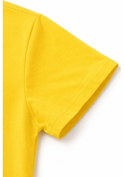 Wear Vexel Genç Erkek Çocuk V Yaka Tişört Model - Sarı Çok Renkli