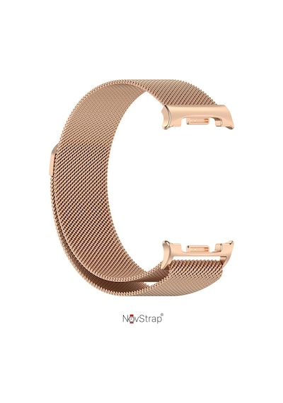 Novstrap Samsung Galaxy Watch 9 40mm 44mm İle Uyumlu Kordon Mıknatıslı Metal Çelik Hasır Kayış