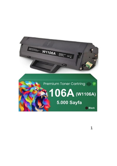Hp W1106a Çipli 5000 Sayfalık Uyumlu,  Toner Hp Laser Mfp 135w 4zb83a /mfp 137fnw 4zb84a / M137 Uyumlu
