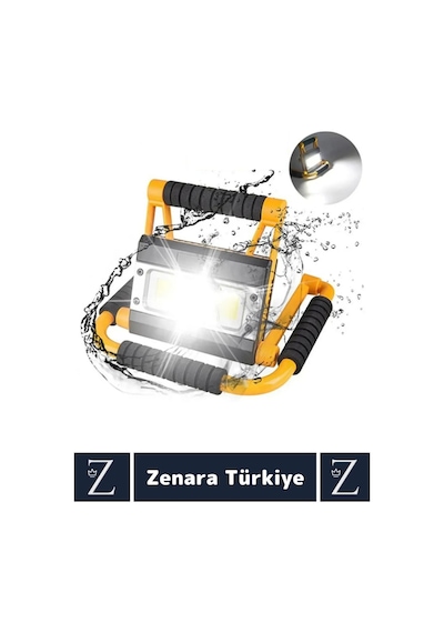 Premium Uzun Ömürlü Kamp Avcı Deprem 3 Modlu 360 Derece Döner Şarjlı 1300 Lümen Led Aydınlatma