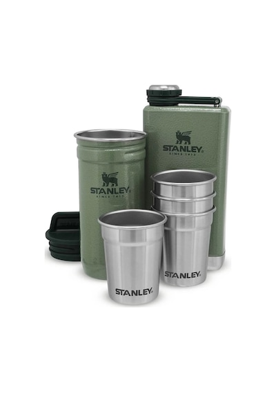 Stanley Adventure Çelik Shot Bardak Ve Matara Seti - Hammertone Green Yeşil
