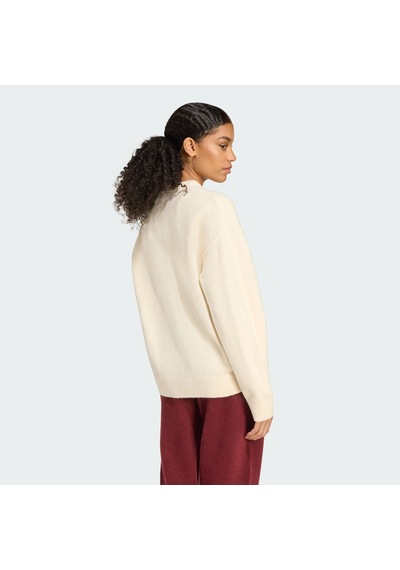 Adidas Kf2339 Knıtted Sweater Kadın Sweatshirt Bej