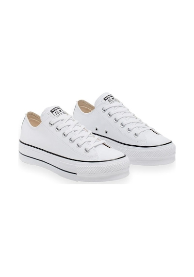 Converse Chuck Taylor All Star Leather Platform Kadın Siyah Sneaker 561680c Beyaz Converse Chuck Taylor All Star Leather Platform Kadın Siyah Sneaker 561680c Beyaz