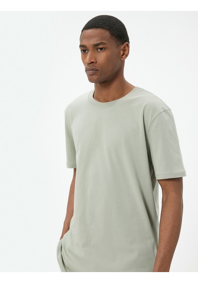 Koton Basic Tişört Slim Fit Bisiklet Yaka Kısa Kollu Haki 4sam10842hk Haki Koton Basic Tişört Slim Fit Bisiklet Yaka Kısa Kollu Haki 4sam10842hk Haki