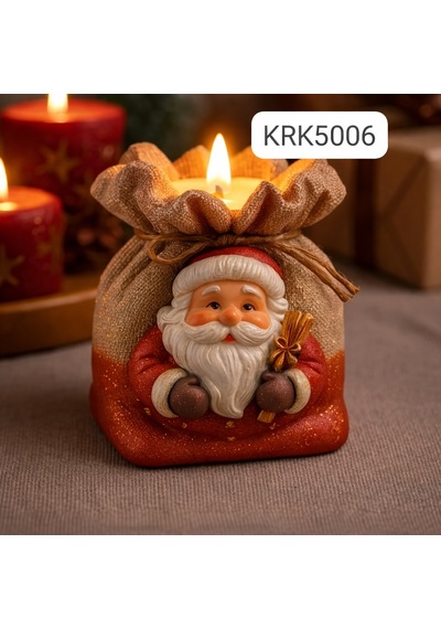 Noel Baba Hediye Çuvalı Silikon Kalıp 7x7 Cm