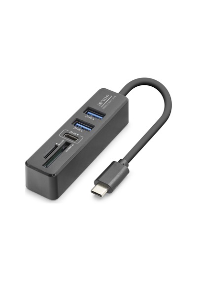 Type-c 3.2 Gen1 Hub Kart Okuyucu 5 Port 5 Gbps Siyah Hdx7060