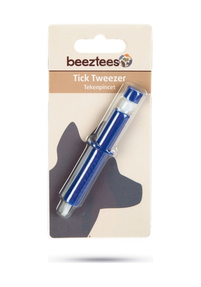 Beeztees Kene Çıkarma Cımbızı, Plastik, Mavi, 10x1,8x1,2cm