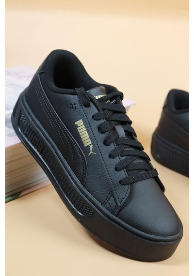 Puma - Smash Platform V3 Siyah Kadın Spor Ayakkabı Çok Renkli