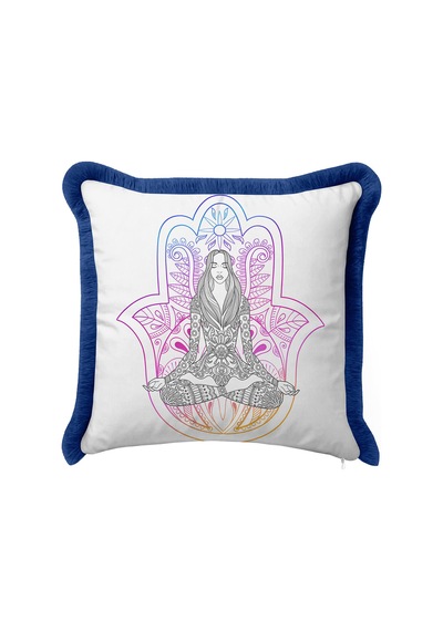 Mandala Meditasyon Saçaklı Yastık Kılıfı - Huzur Dinginlik Bohem Mavi Püsküllü Kırlent Kılıfı Yosunlu Gül Kurusu Mandala Meditasyon Saçaklı Yastık Kılıfı - Huzur Dinginlik Bohem Mavi Püsküllü Kırlent Kılıfı Yosunlu Gül Kurusu