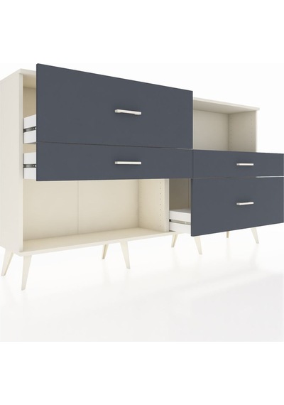 Arges Konsol Tek Raflı 4 Çekmeceli 176x30x99 Aytaşı-antrasit Aytaşı-antrasit Arges Konsol Tek Raflı 4 Çekmeceli 176x30x99 Aytaşı-antrasit Aytaşı-antrasit