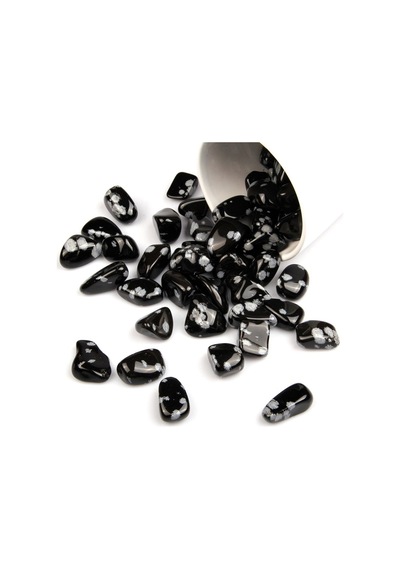 Karlı Obsidyen Su Canlandırma Kristali