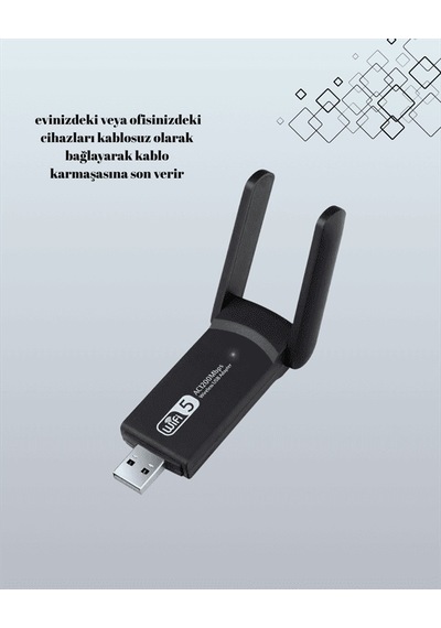Realtek 5g Destekli Yüksek Hızlı Çift Bant Ağ Adaptörü