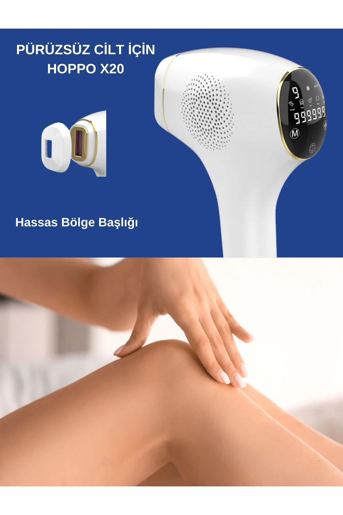 X20 Ipl Buz Lazer Epilasyon Cihazı 999.999 Flash Atım Dkunmatik Ekran