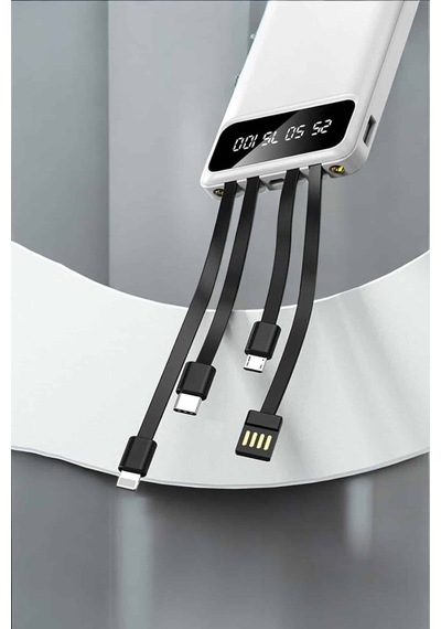 Powerbank 20.000 Mah Lcd Ekran Usb Lightning Type-c  İos Ve Android Siyah 87462972