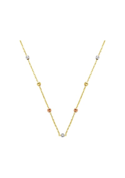 Top Altınlı 14 Ayar Popcorn Zincir Kolye Klblu14k2377