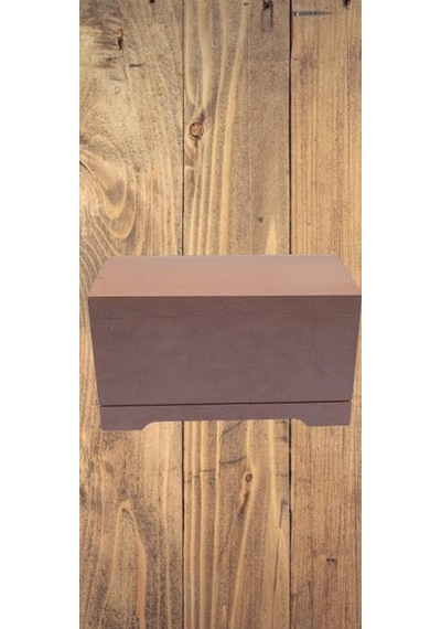 Hobi 90042 Dekoratif Sandık Seti Model Mini İkili Ham Ahşap Mdf El Yapımı