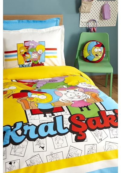 Karaca Home X Kral Şakir Sıkı Dostlar Tek Kişilik Nevresim Takımı 200.22.14.0391