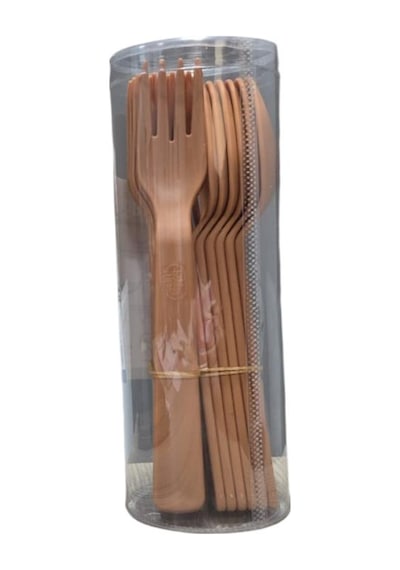 Hobby 6'lı Çatal + Kaşık + Bıçak Seti Kahverengi