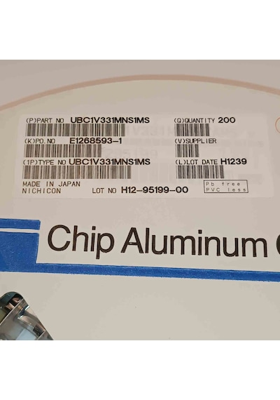 Ubc1v331mns1ms 330mf 35v 12.5x13.5 Smd Kondansatör 40 Adet