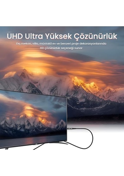 4k 60hz 18gbps Hdr Arc Hdcp Fiber Optik Hdmı 2.0 Kablo 90 Metre