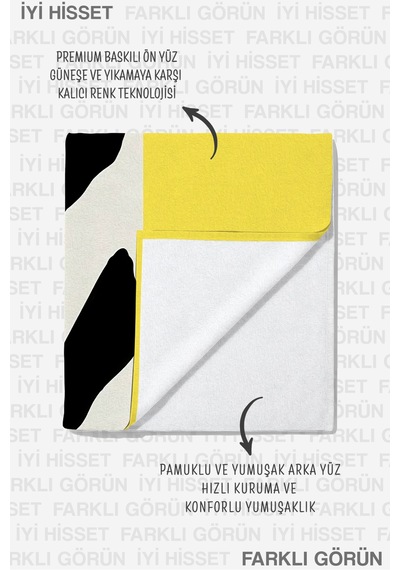 Tropikal Yapraklı Sarı Plaj Havlusu - Minimalist Siyah Beyaz Akdeniz Hızlı Kuruyan Mikrofiber Havlu Yumuşak Defne Tropikal Yapraklı Sarı Plaj Havlusu - Minimalist Siyah Beyaz Akdeniz Hızlı Kuruyan Mikrofiber Havlu Yumuşak Defne
